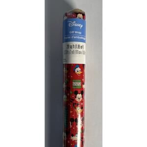 Disney Christmas Wrapping Paper, Mickey Mouse, Pluto, Donald Duck 20 Sq Feet